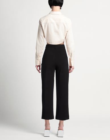 Même Road Woman Pants Black Size 4 Polyester, Rayon, Elastane