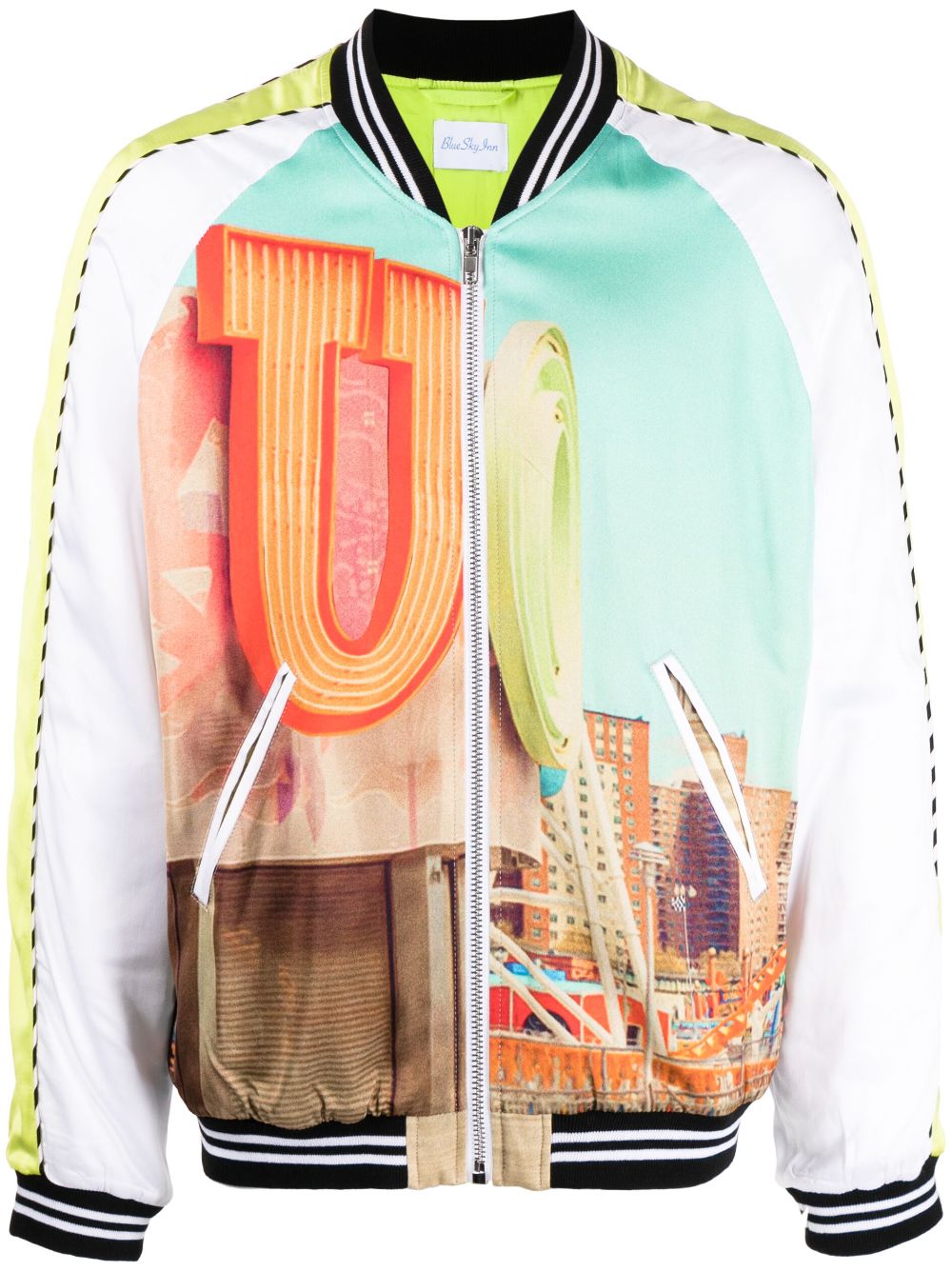 Graphic-print bomber jacket - Multicolour