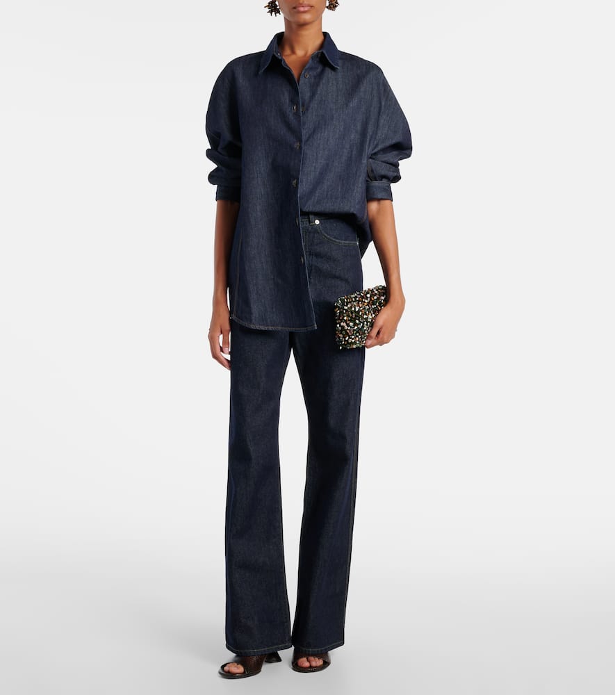 High-rise wide-leg jeans