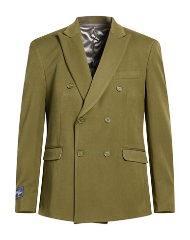 Family First Milano Man Blazer Military green Size 40 Polyester, Viscose, Wool