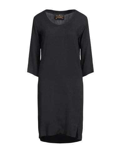 Woman Mini dress Black Size 4 Viscose, Wool