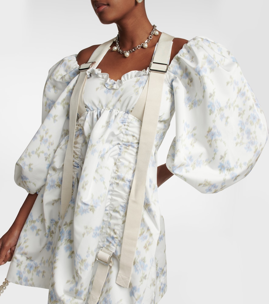 Puff-sleeve minidress