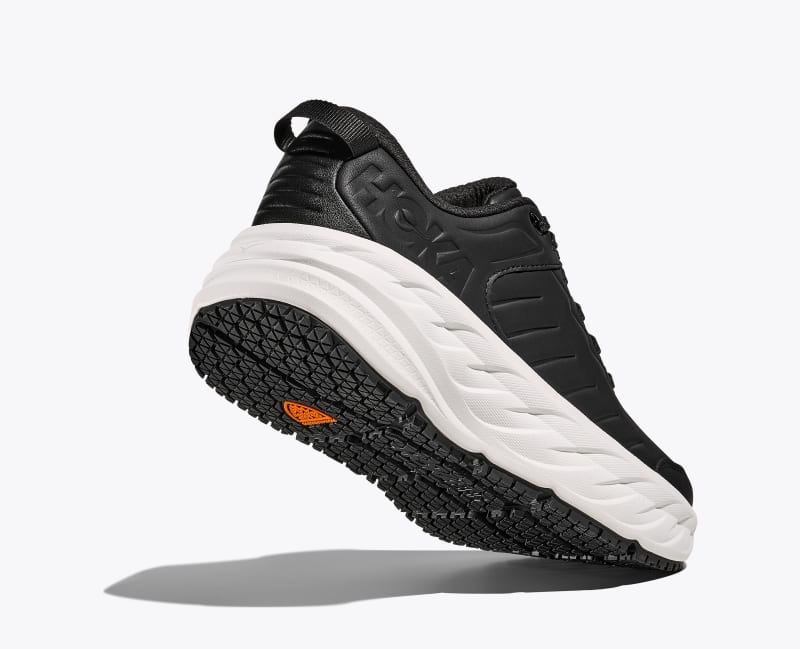 HOKA Men's Bondi SR Shoes in Carbon Black/White