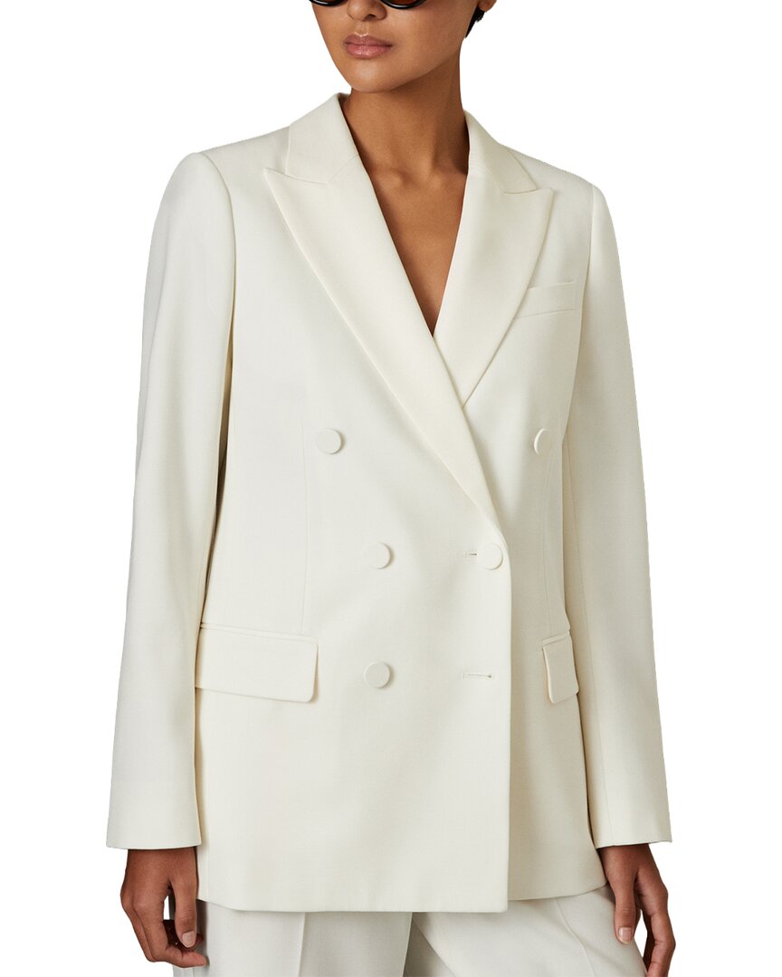 Leanna Wool-Blend Tux Suit Jacket