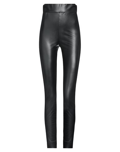 Soallure Woman Pants Black Size 10 Polyurethane, Polyester