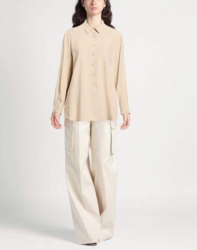 Woman Shirt Beige Size S Silk