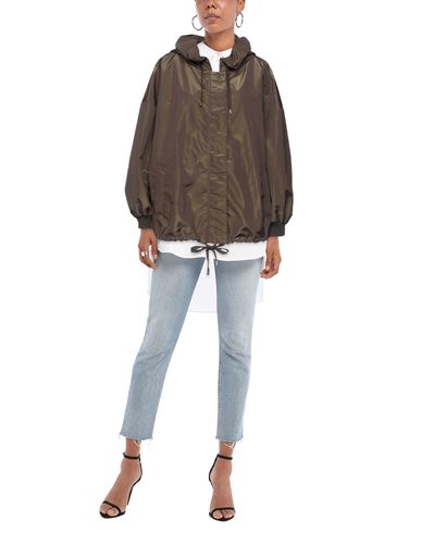 Woman Jacket Military green Size 8 Polyester