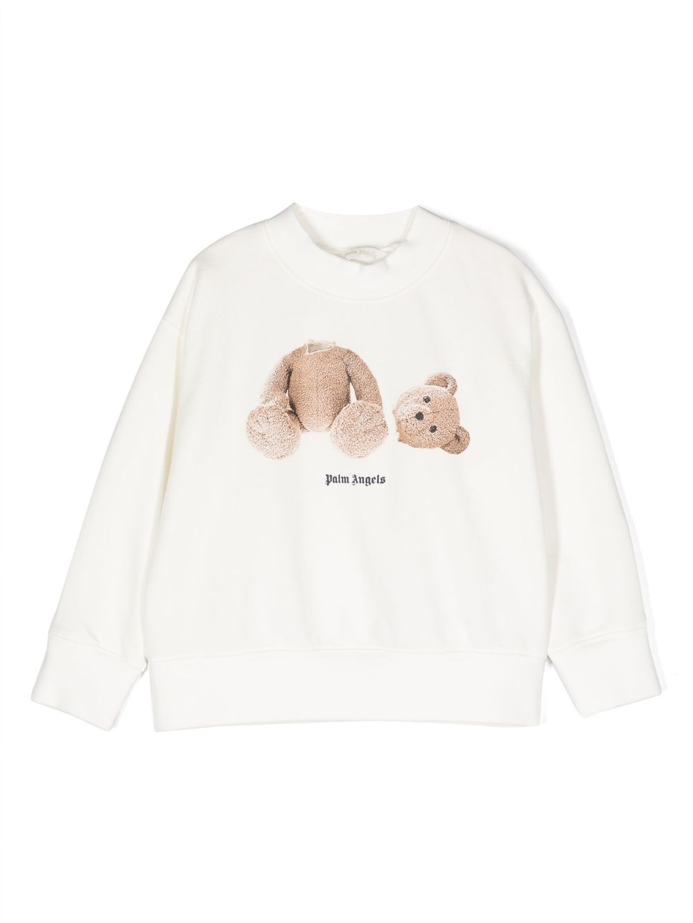 Slogan-print cotton sweatshirt - White