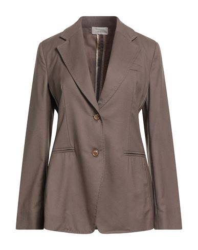 Woman Blazer Light brown Size 4 Virgin Wool, Silk, Cashmere