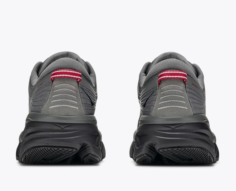 HOKA Men's Bondi 7 Shoes in Asteroid/Black