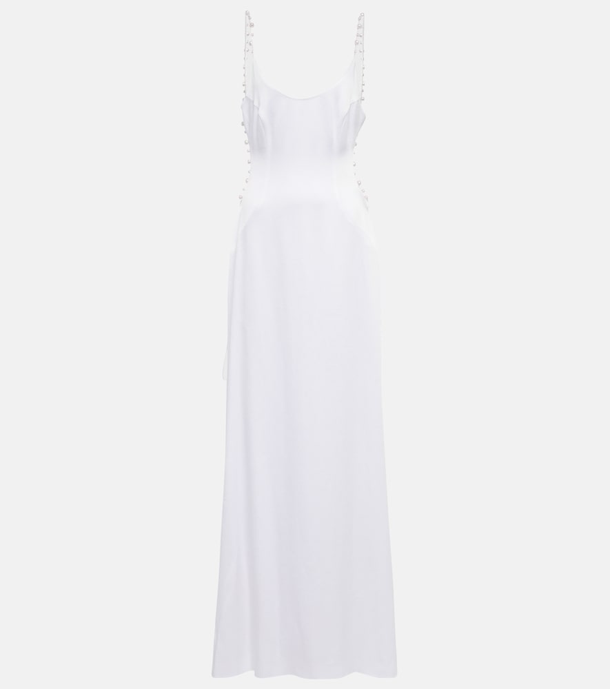 Bridal Pearled Cove cutout gown