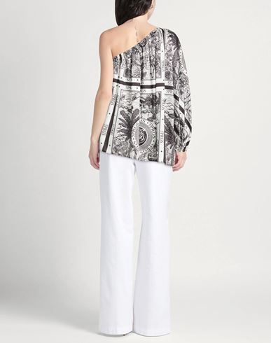 Woman Top Ivory Size L Viscose, Polyester