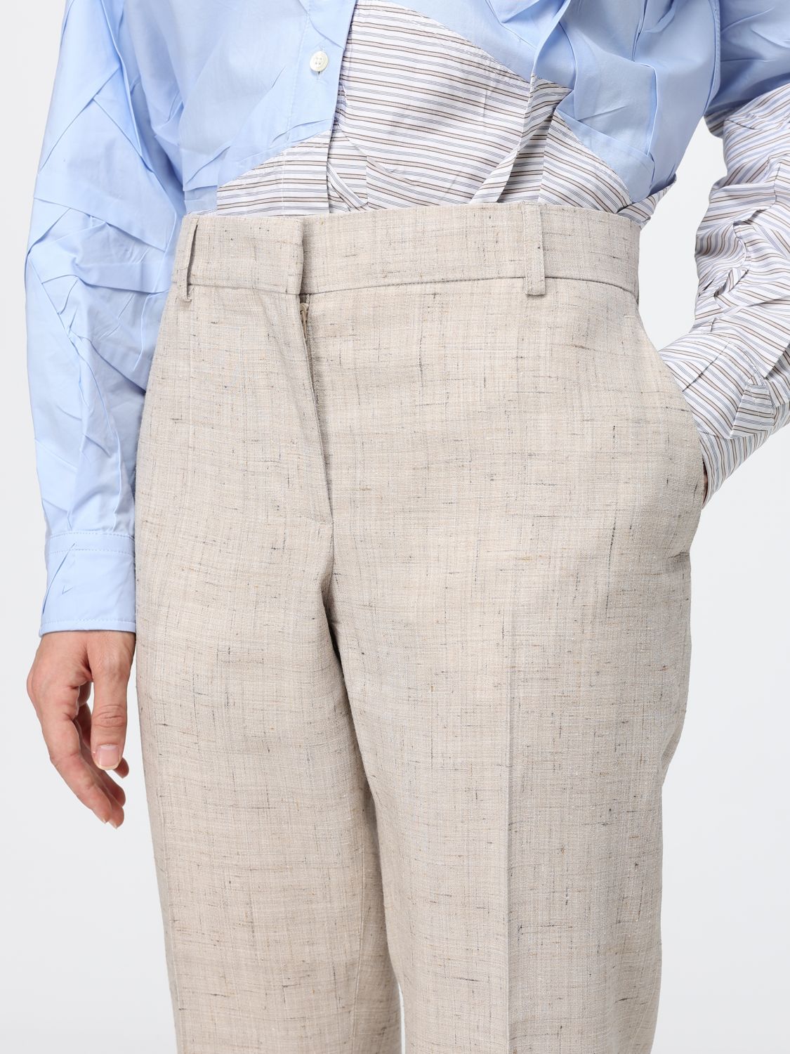 Pants Woman color Beige