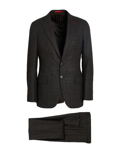 Man Suit Dark brown Size 42 Wool