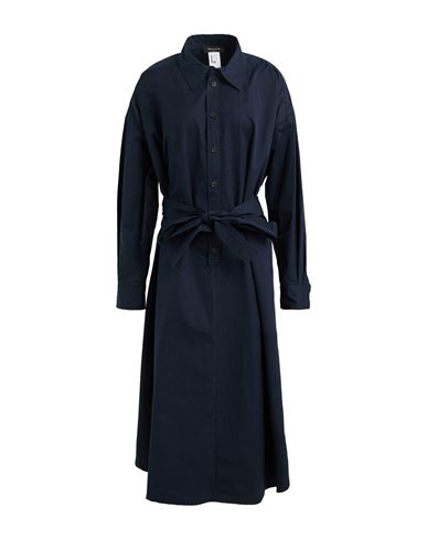 Fabiana Filippi Woman Midi dress Midnight blue Size 6 Cotton