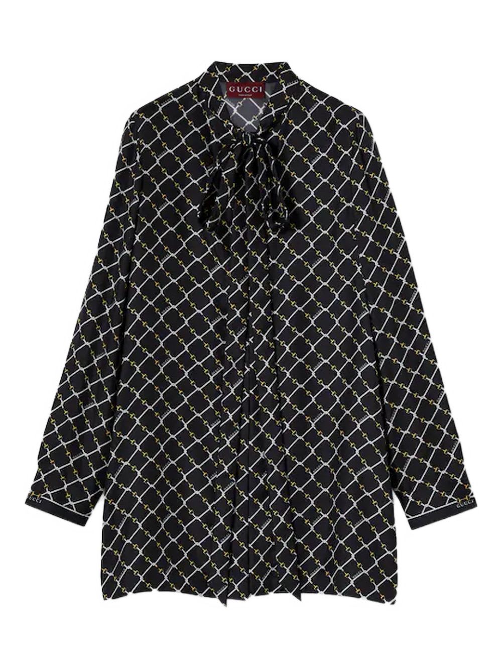Short Silk Twill Dress