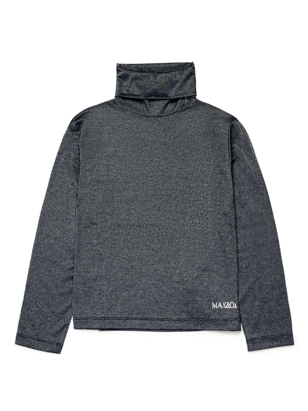 Logo-print high-neck top - Grey