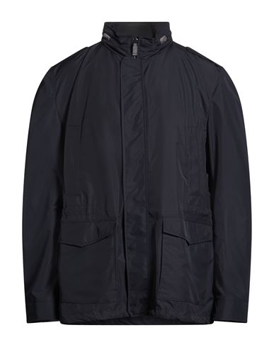 Man Jacket Midnight blue Size 48 Polyester, Viscose