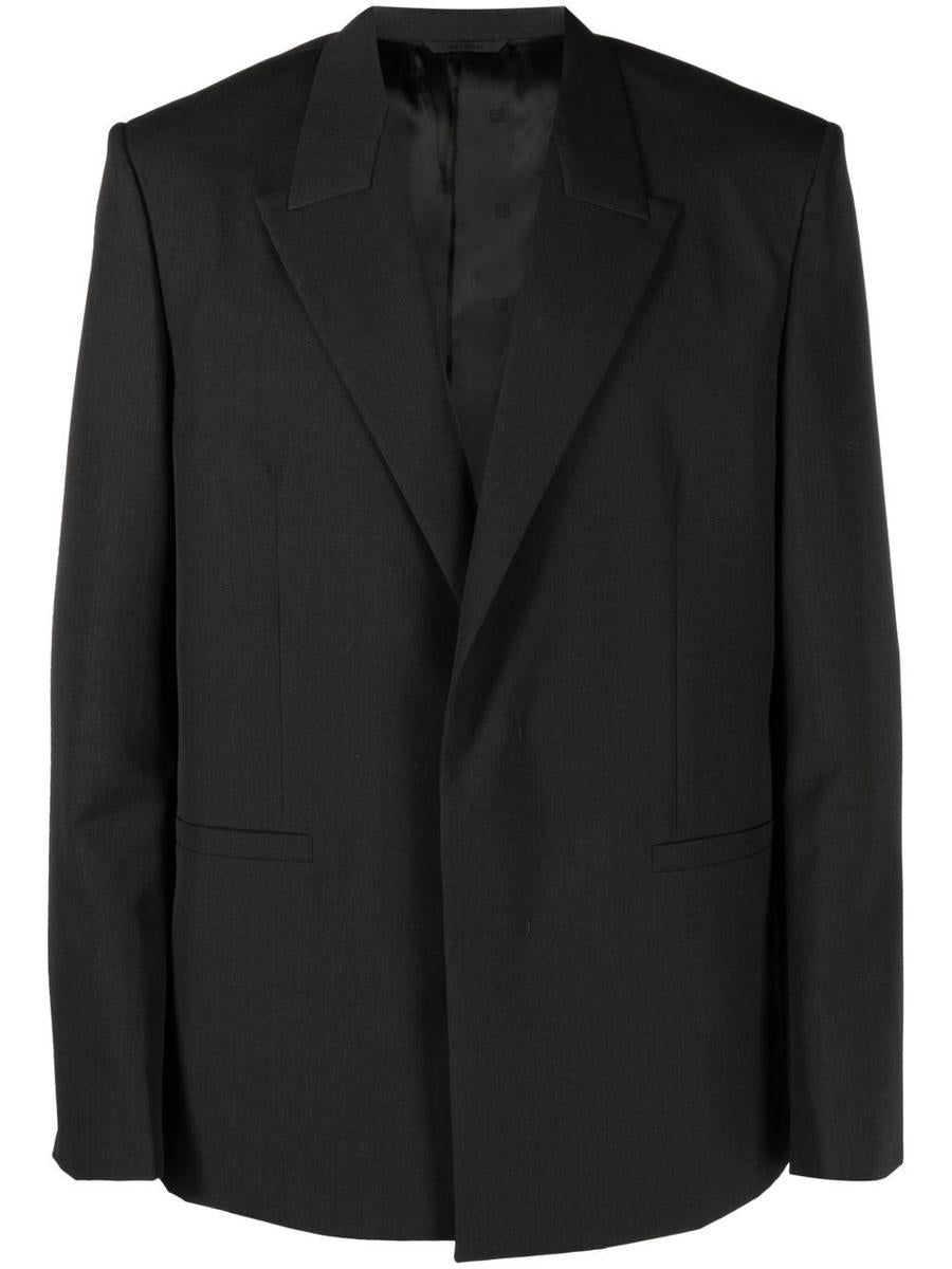 Single-Breasted Wool Jacket