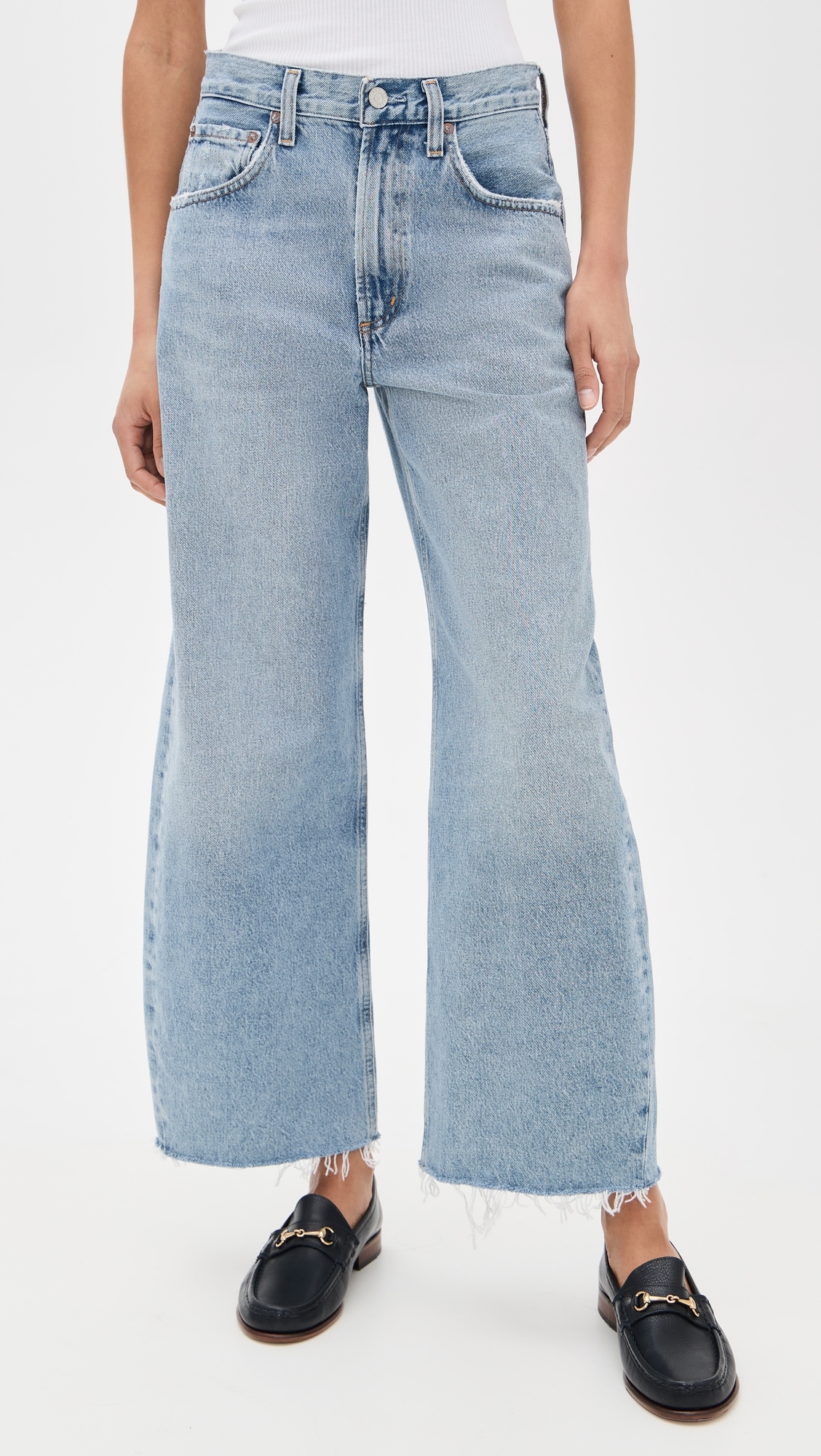 AGOLDE Low Curve Fray Jeans Force
