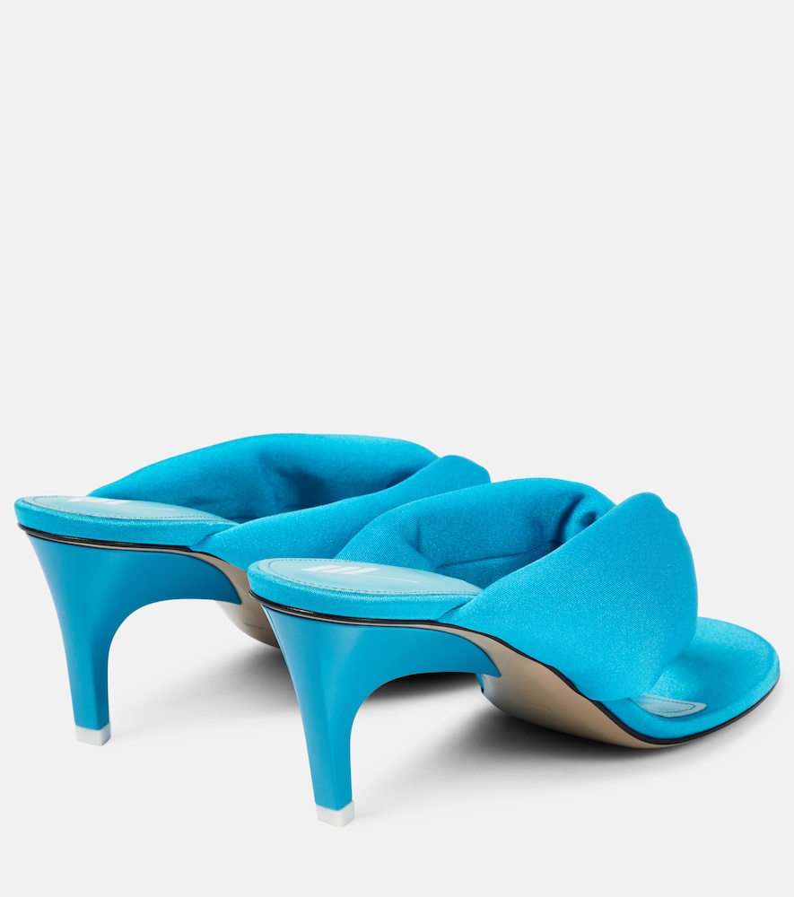 Satin thong sandals