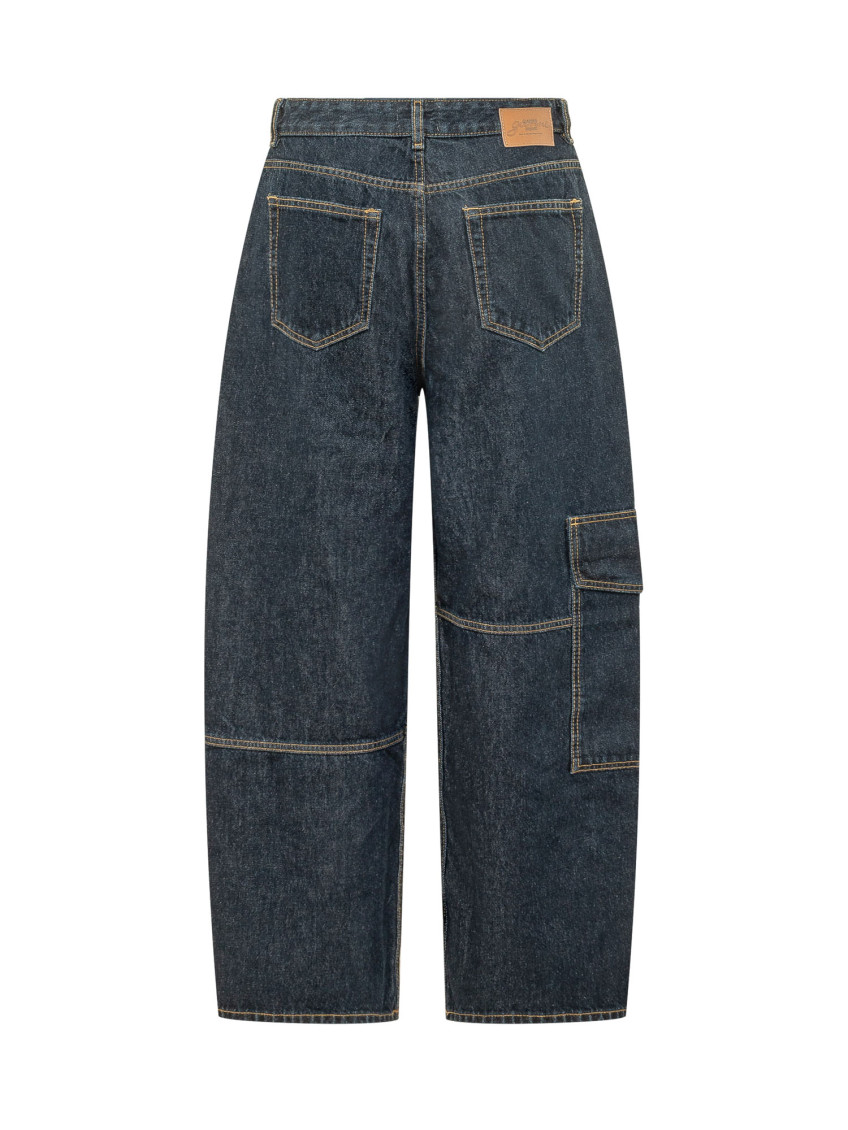 Blue Loose High Rise Jeans