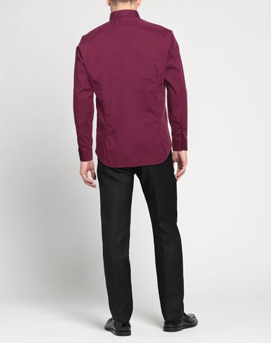 Man Shirt Plum Size 17 ½ Cotton, Polyamide, Elastane