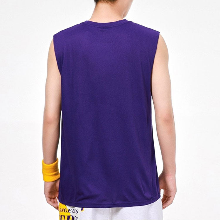 NBA Dri-FIT Los Angeles Lakers Basketball Training Sports Sleeveless Purple