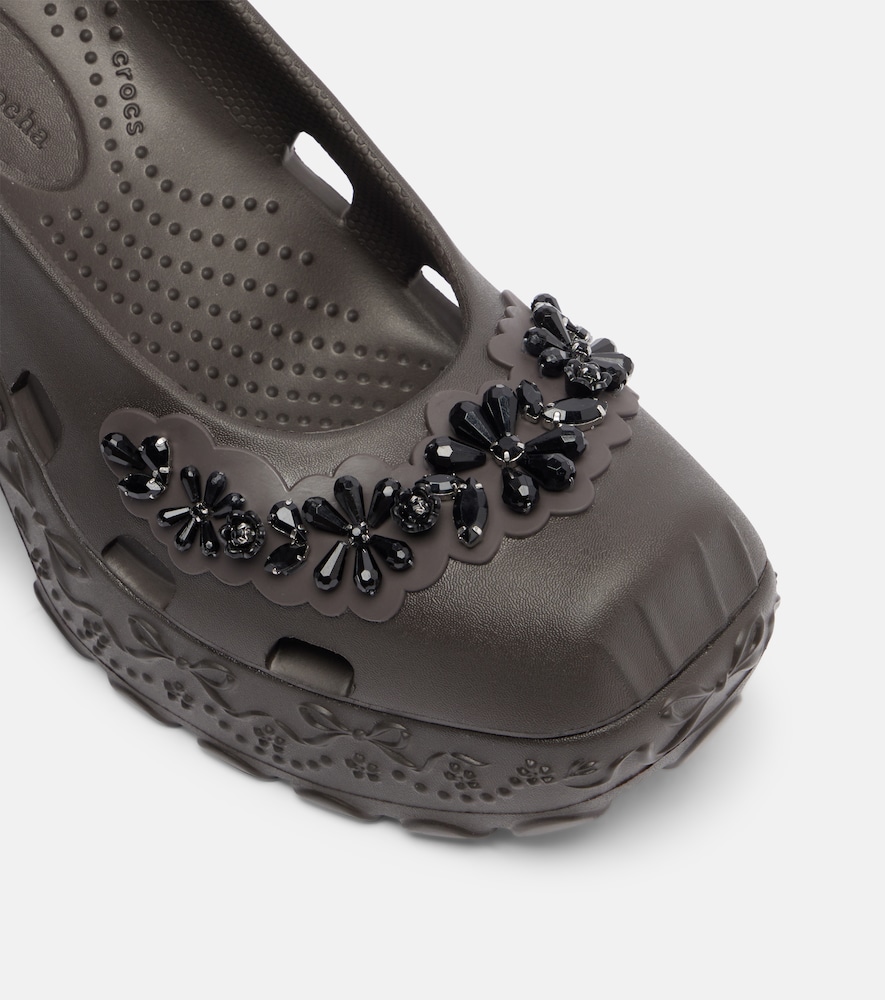 X Crocs embellished slingback pumps
