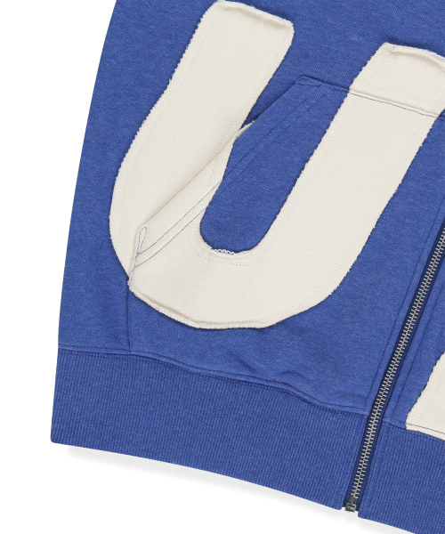 Capital Zip Up Hoodie Heather Blue