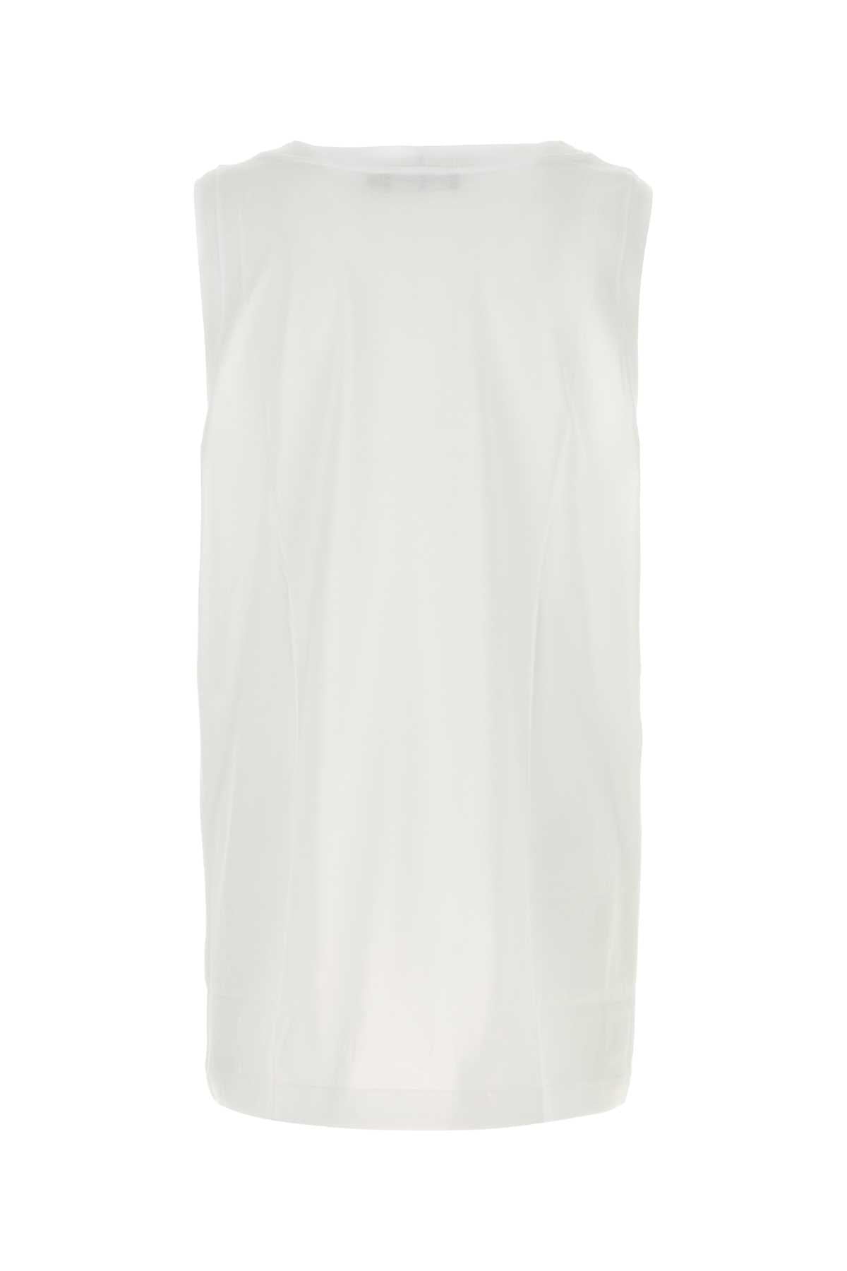 Dolce & Gabbana Men's Cotton Over Tank Top in White | Size Medium | G8QJ5T Color G7N7AW0800