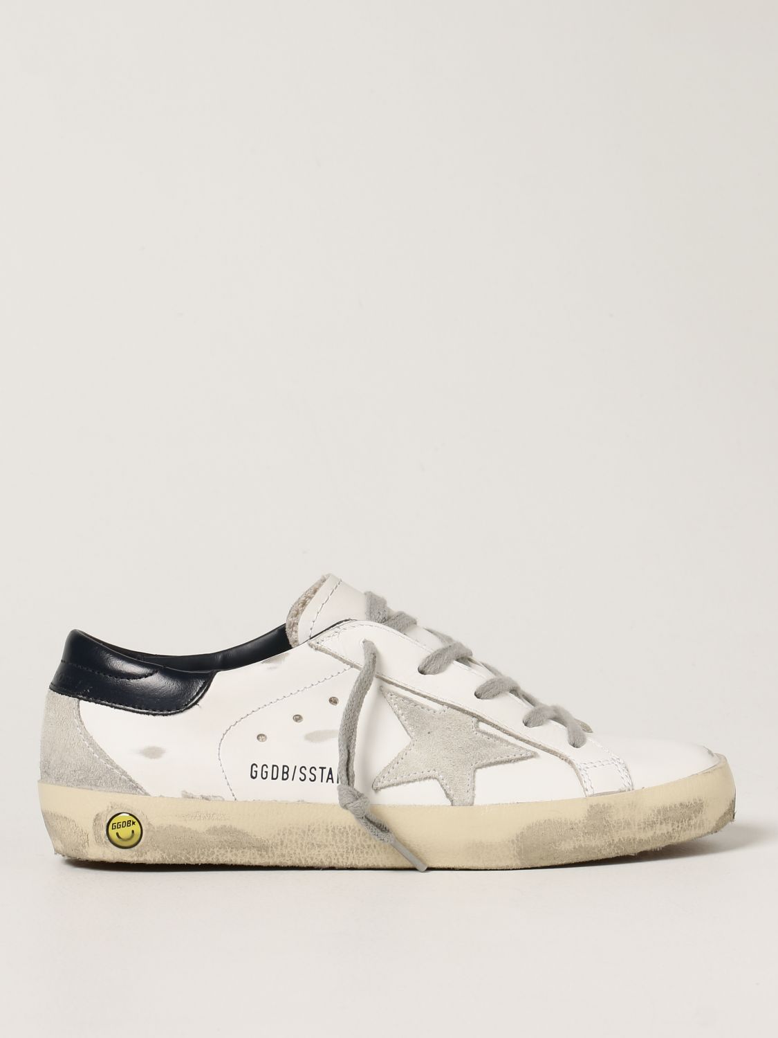 SuperStar classic sneakers in worn leather