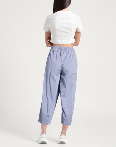 Woman Pants Navy Size S Cotton, Nylon, Elastane