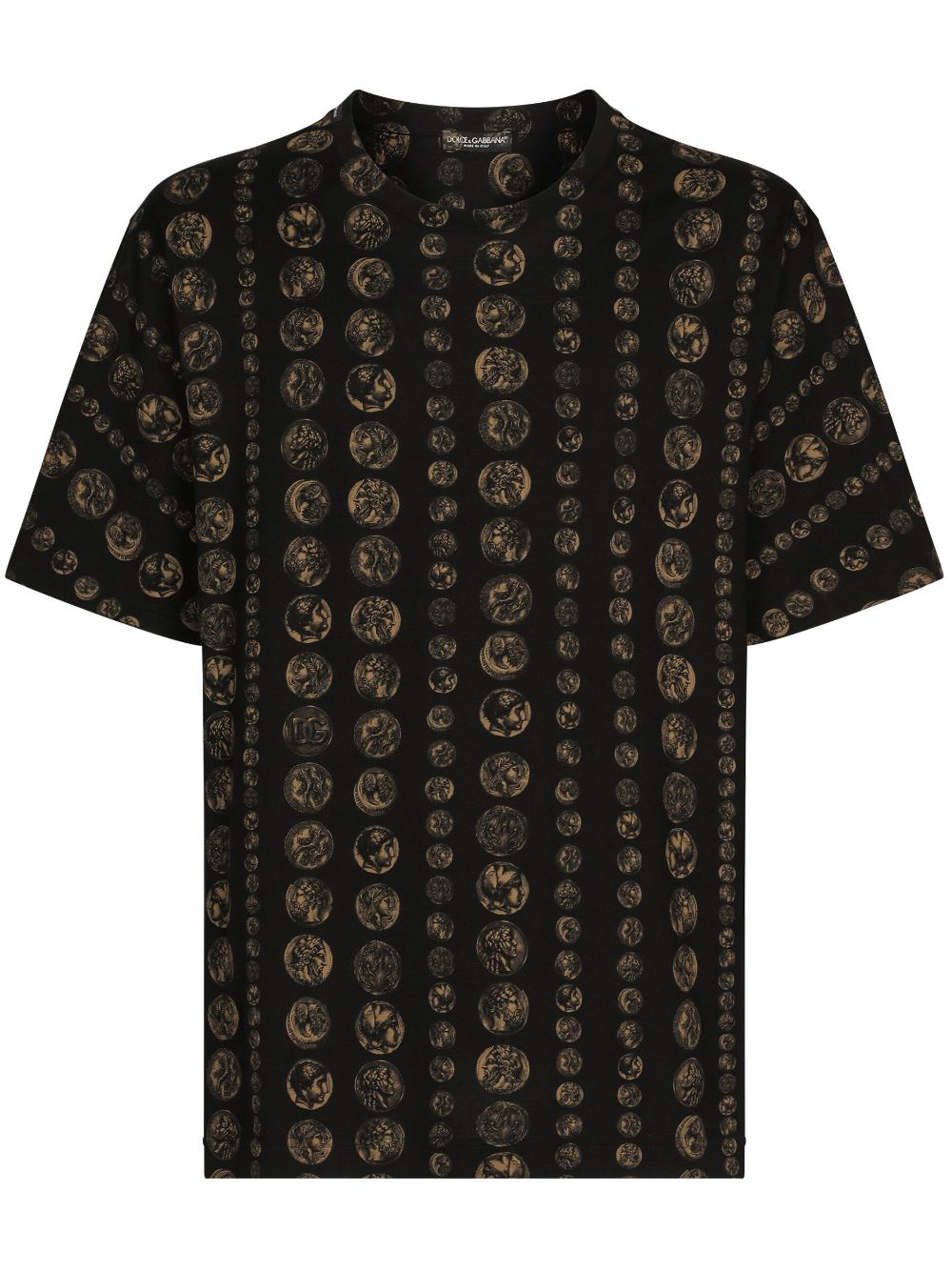 Graphic-print short-sleeve T-shirt - Black