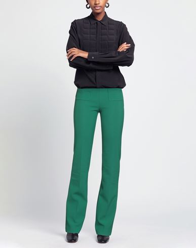 Woman Pants Green Size 8 Polyester, Viscose, Cotton, Elastane