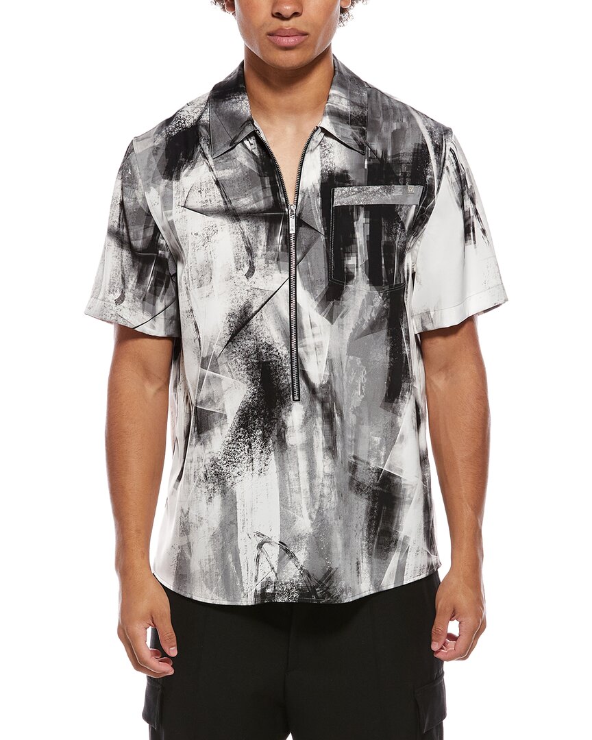 1/2-Zip Print Shirt