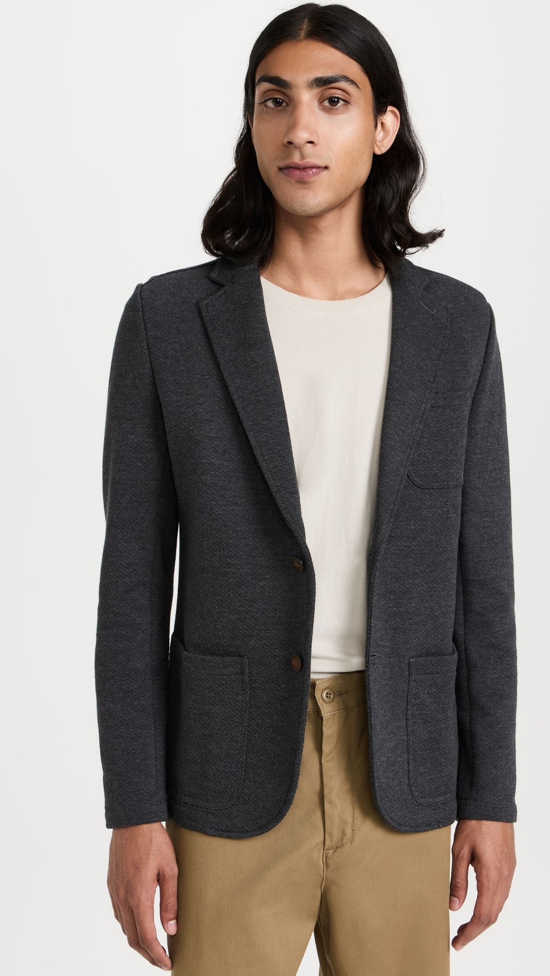 Inlet Knit Blazer black sky melange