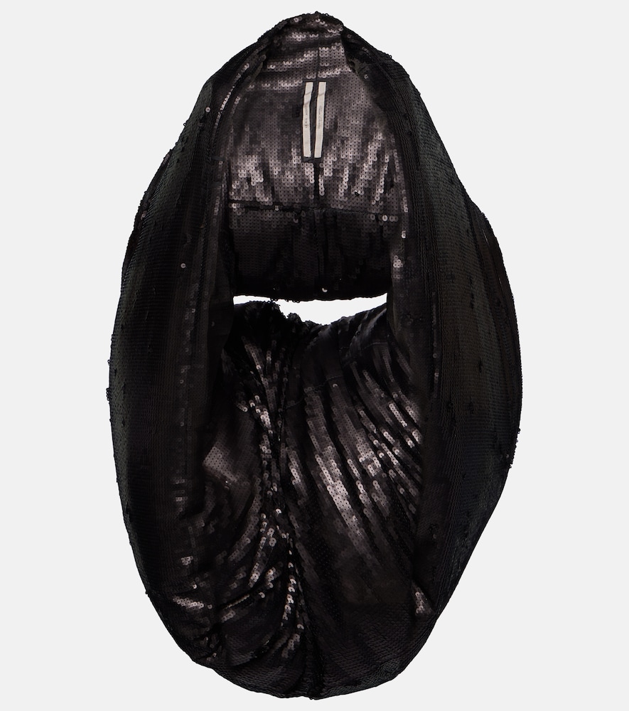 Oversized leather jacket
