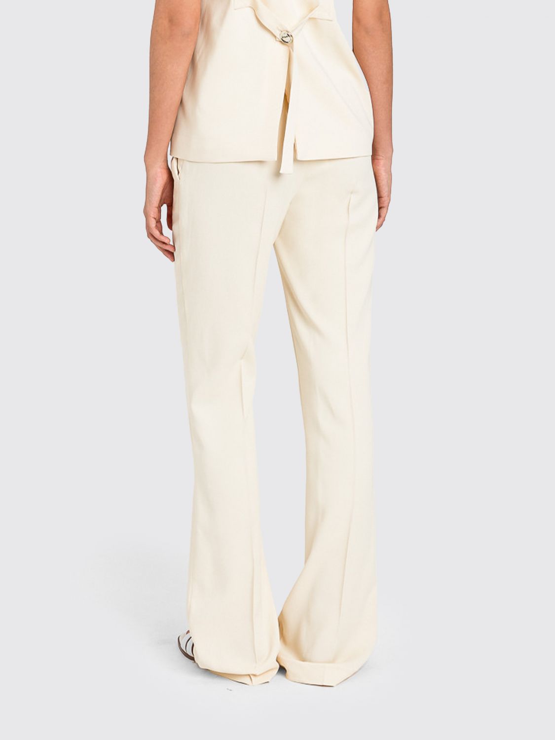 Pants Woman color Yellow Cream