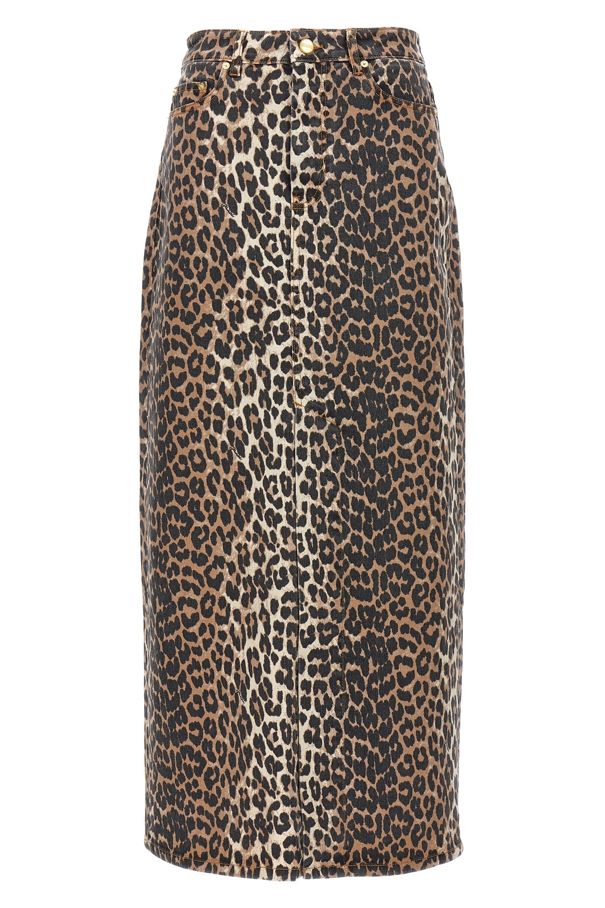 Animal Print Long Skirt
