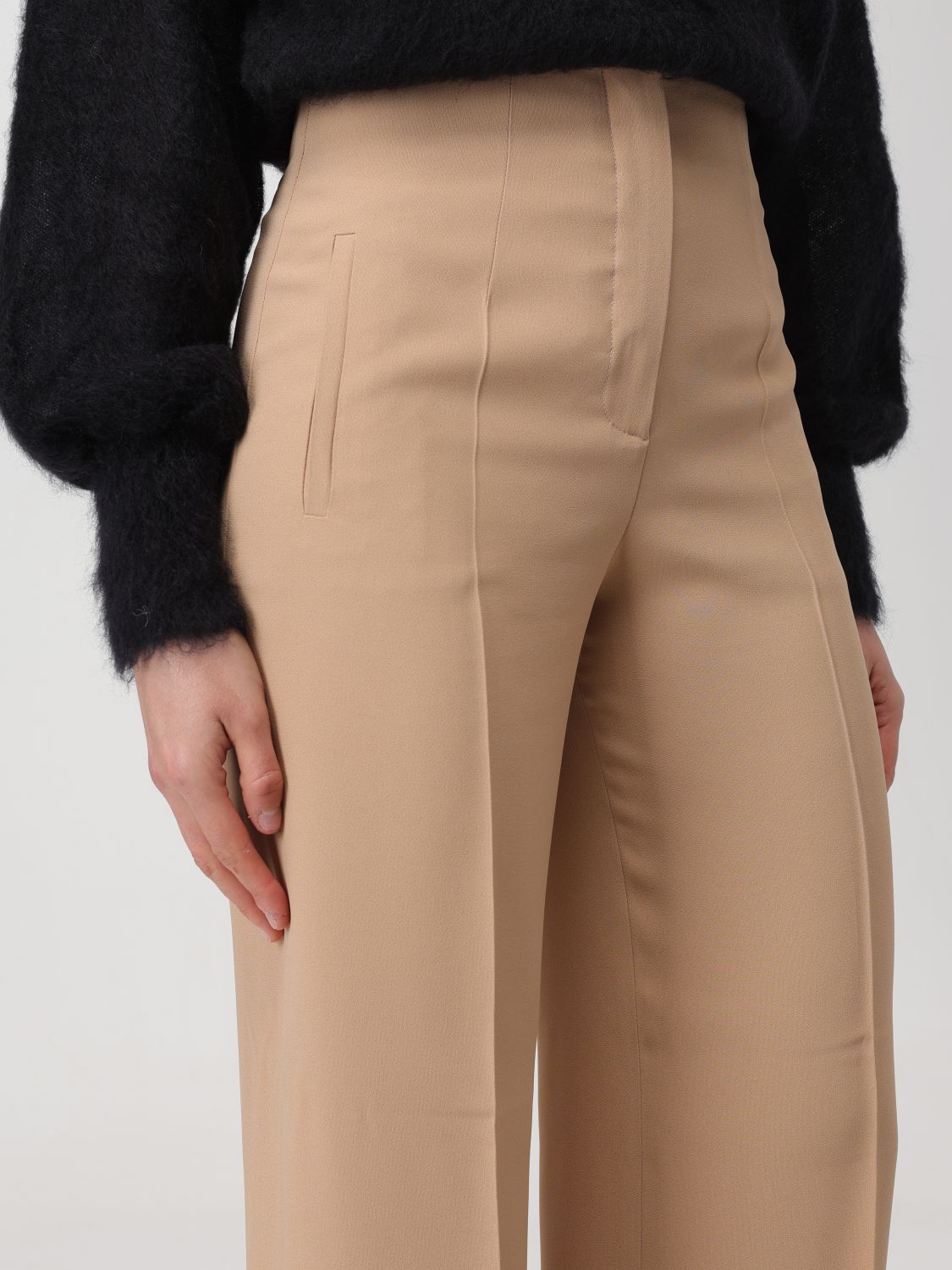 Pants Woman color Beige