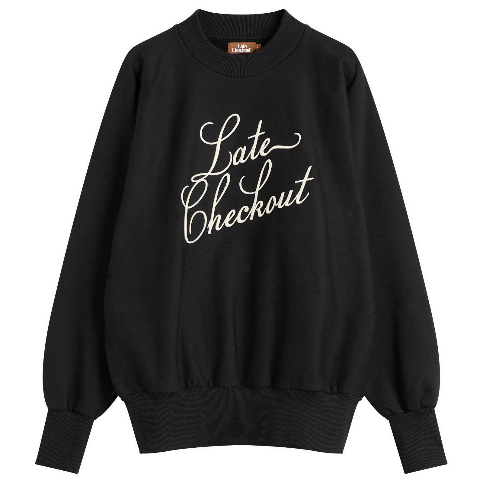 Men's Black/White Script Crewneck Sweatshirt
