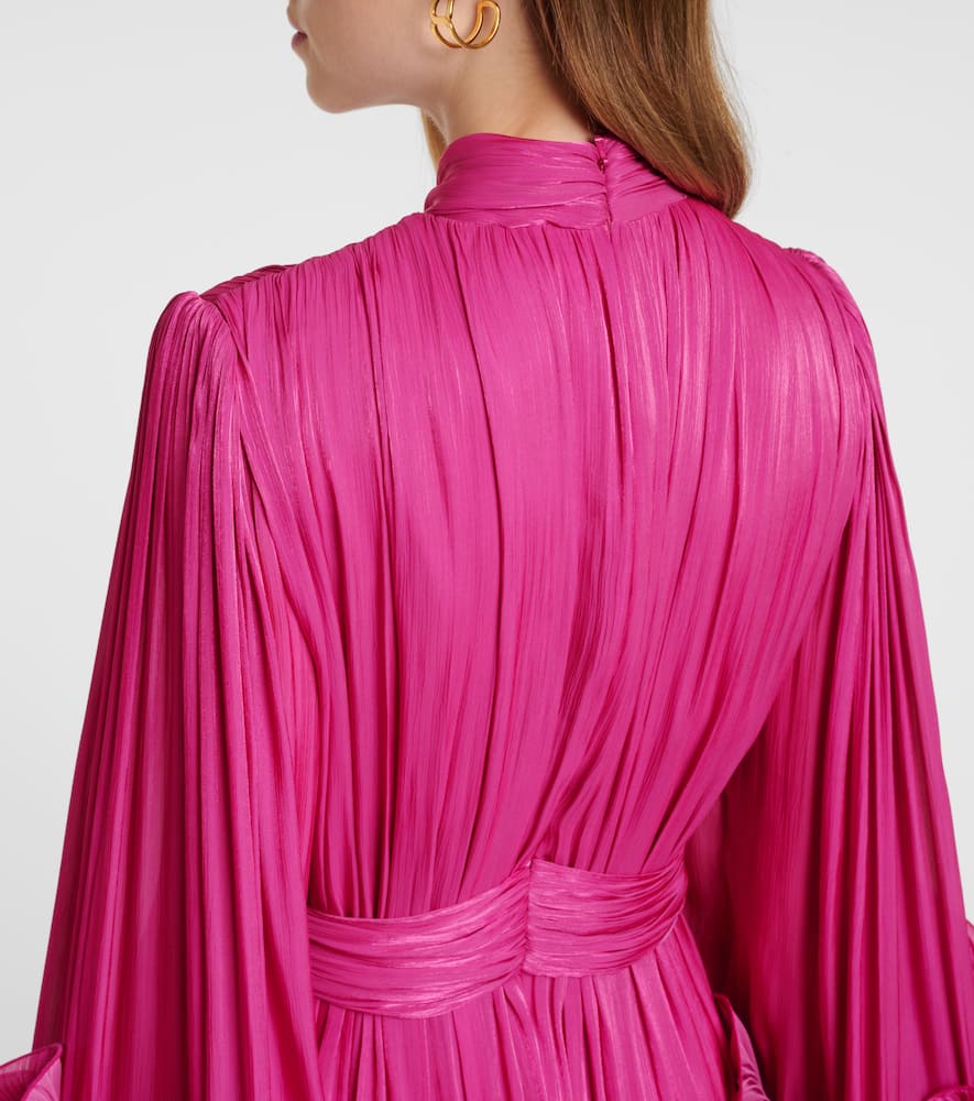 Ruffled midi dress