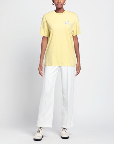Off-white Woman T-shirt Light yellow