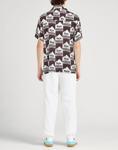 Man Shirt Chocolate brown Size L Silk