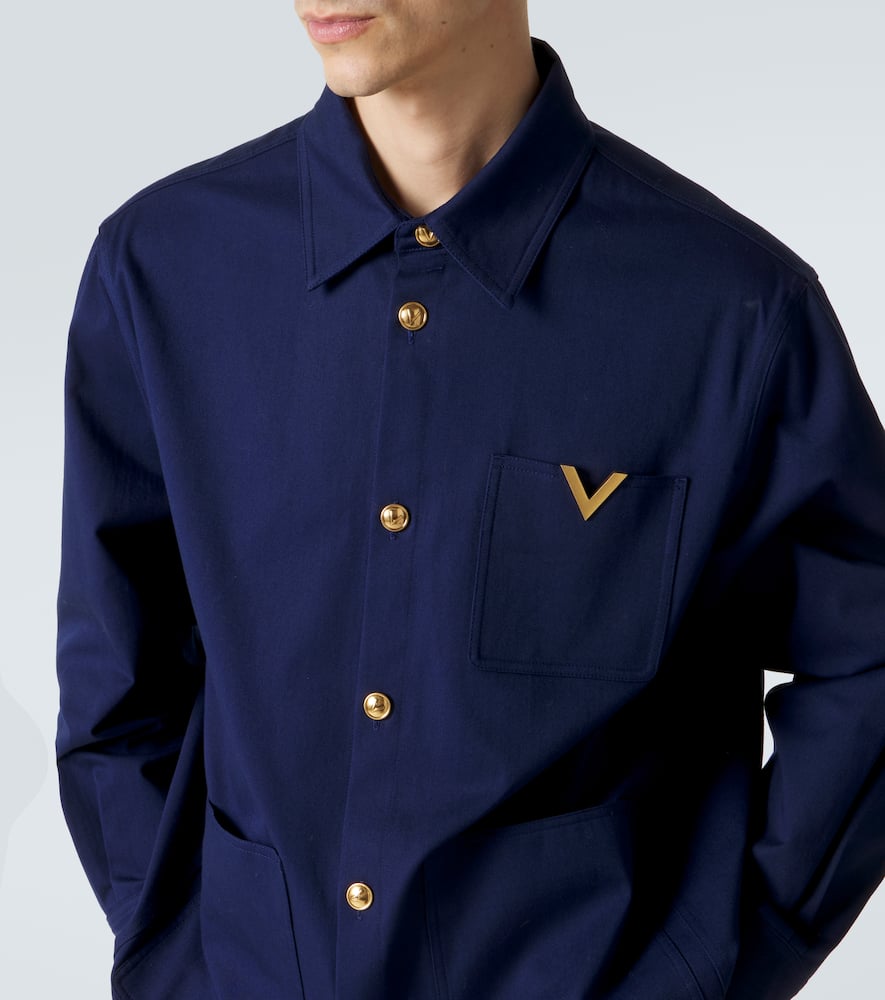VGold cotton gabardine overshirt