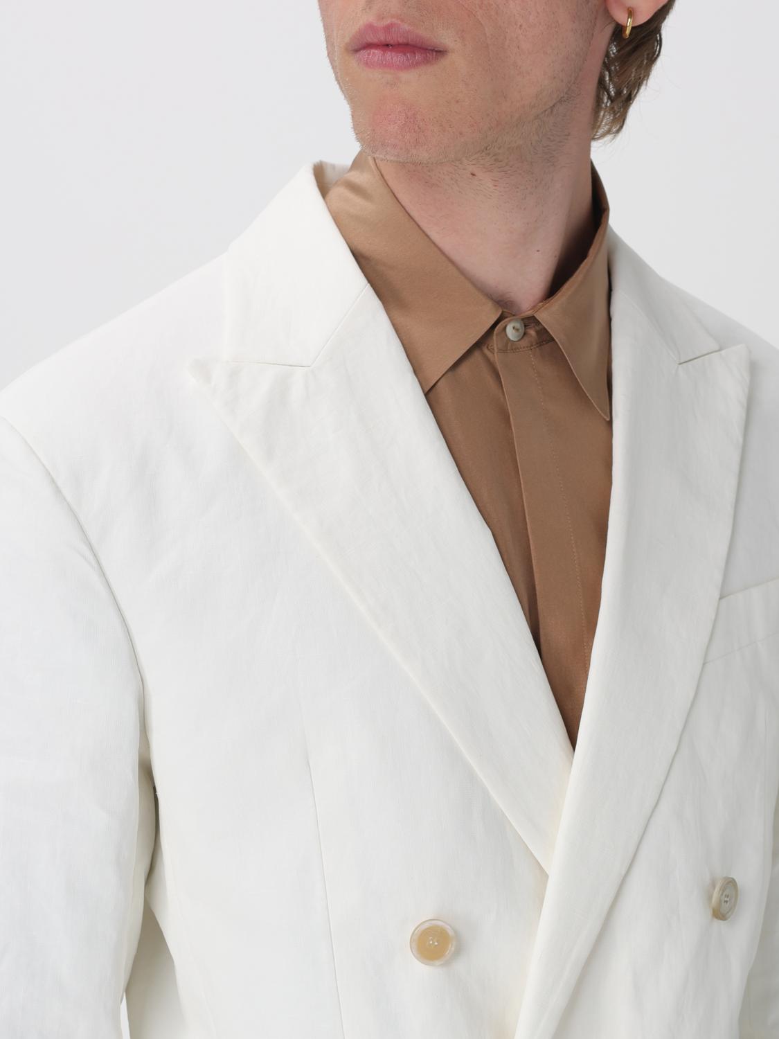 Suit Men color Yellow Cream