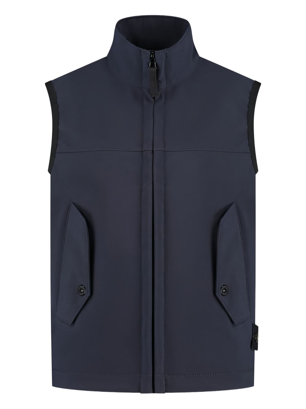 Compass-motif gilet - Blue