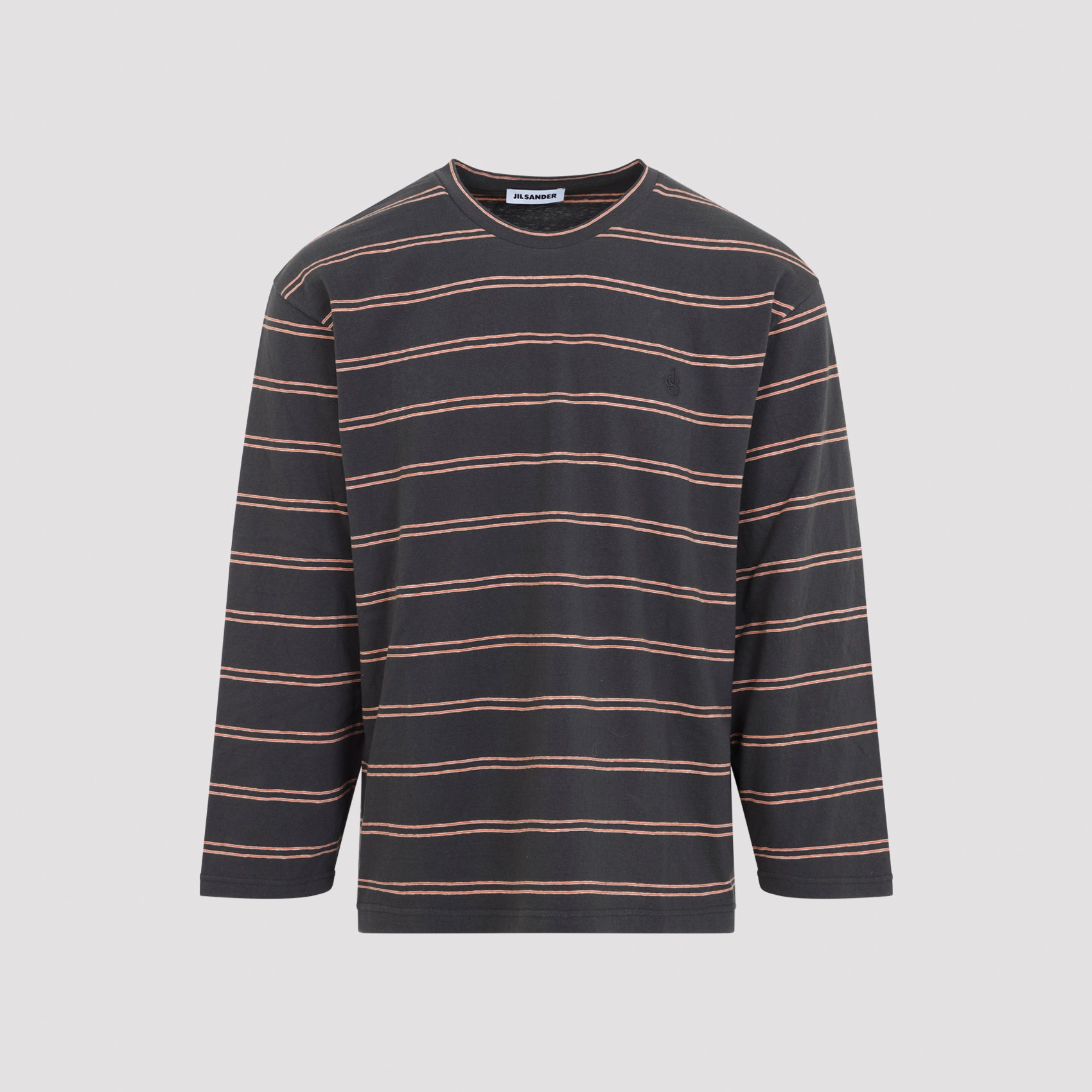 Men's Striped Long-Sleeve Cotton T-Shirt
