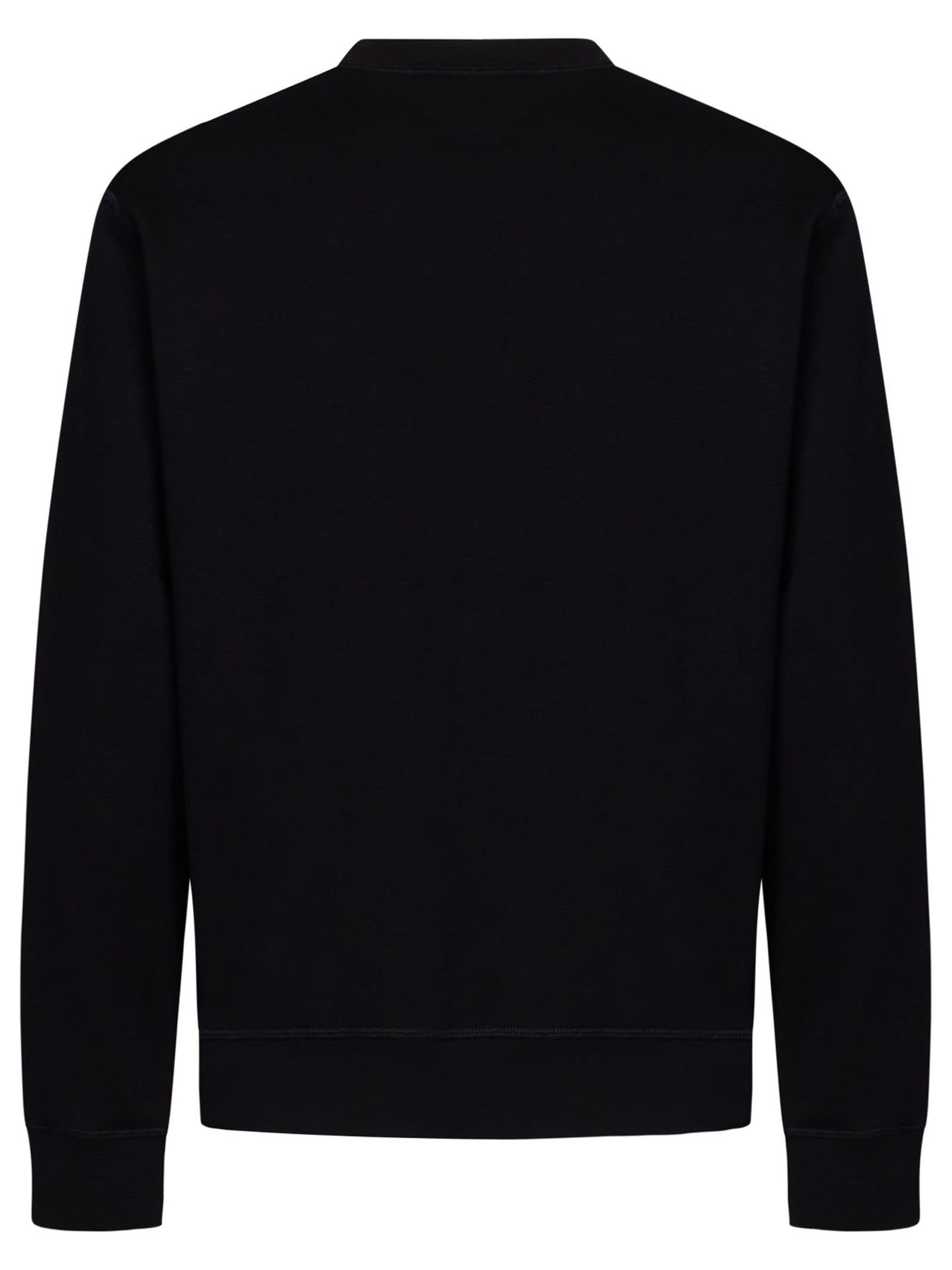 Black Cotton Sweatshirt
